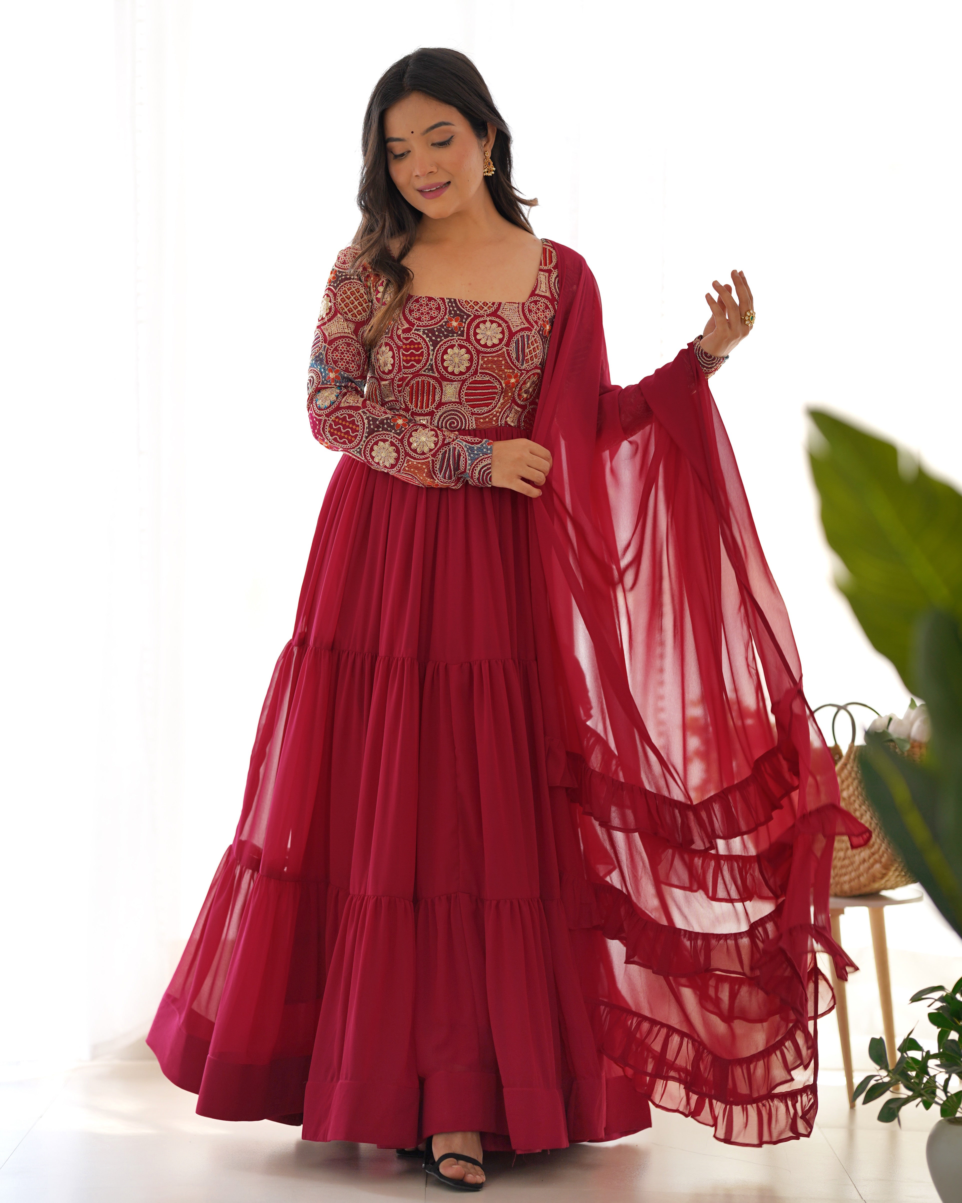 Vijodhya Premium Designer Anarkali Set