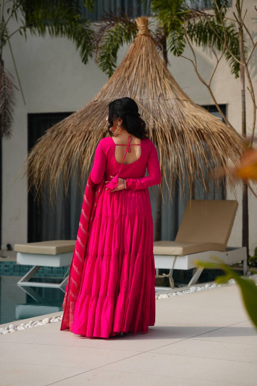 New Designer Premium Anarkali Suit Set