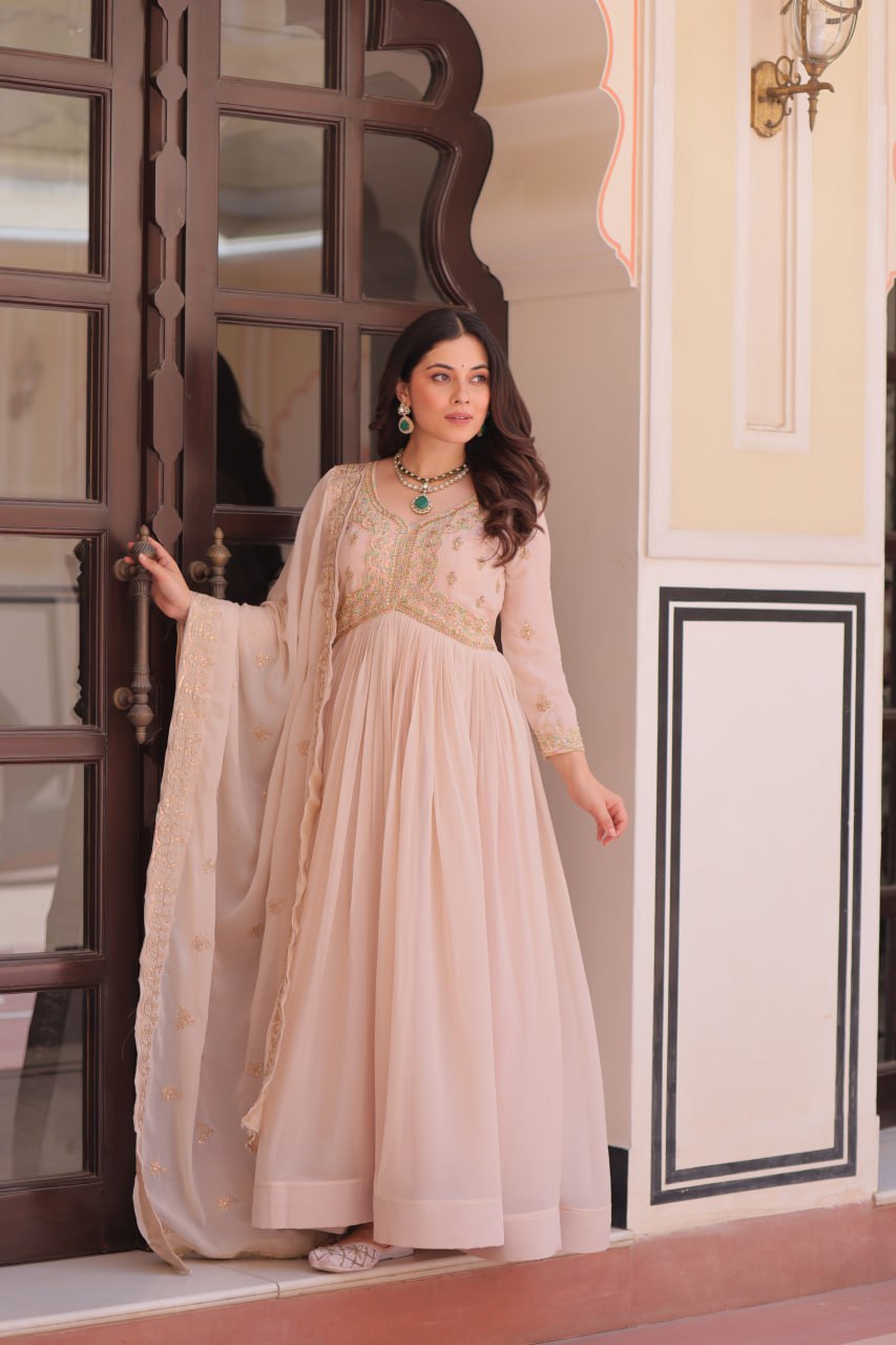 Premium Designer Gown with Dupatta