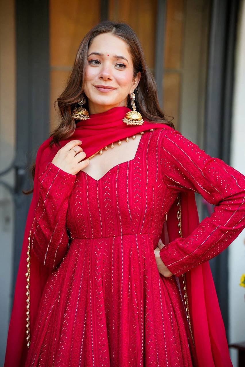 Premium Faux Blooming Embroidered Top Sharara Set with Dupatta