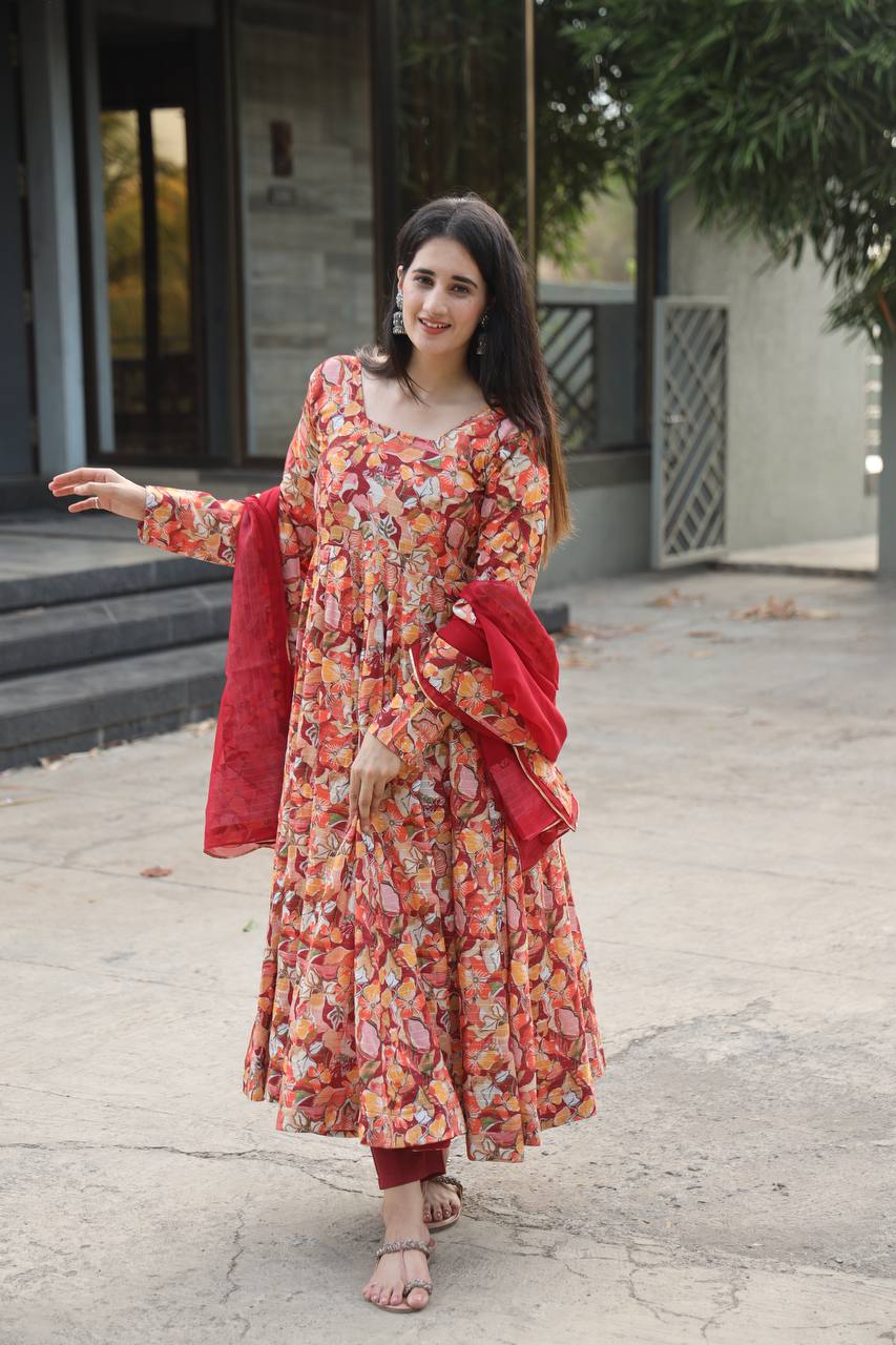 New Designer Premium Anarkali Set