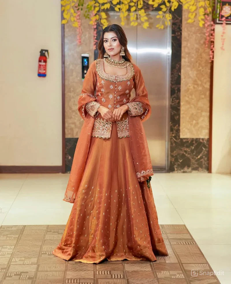 Luxurious New Premium Kurta With Lahenga Set