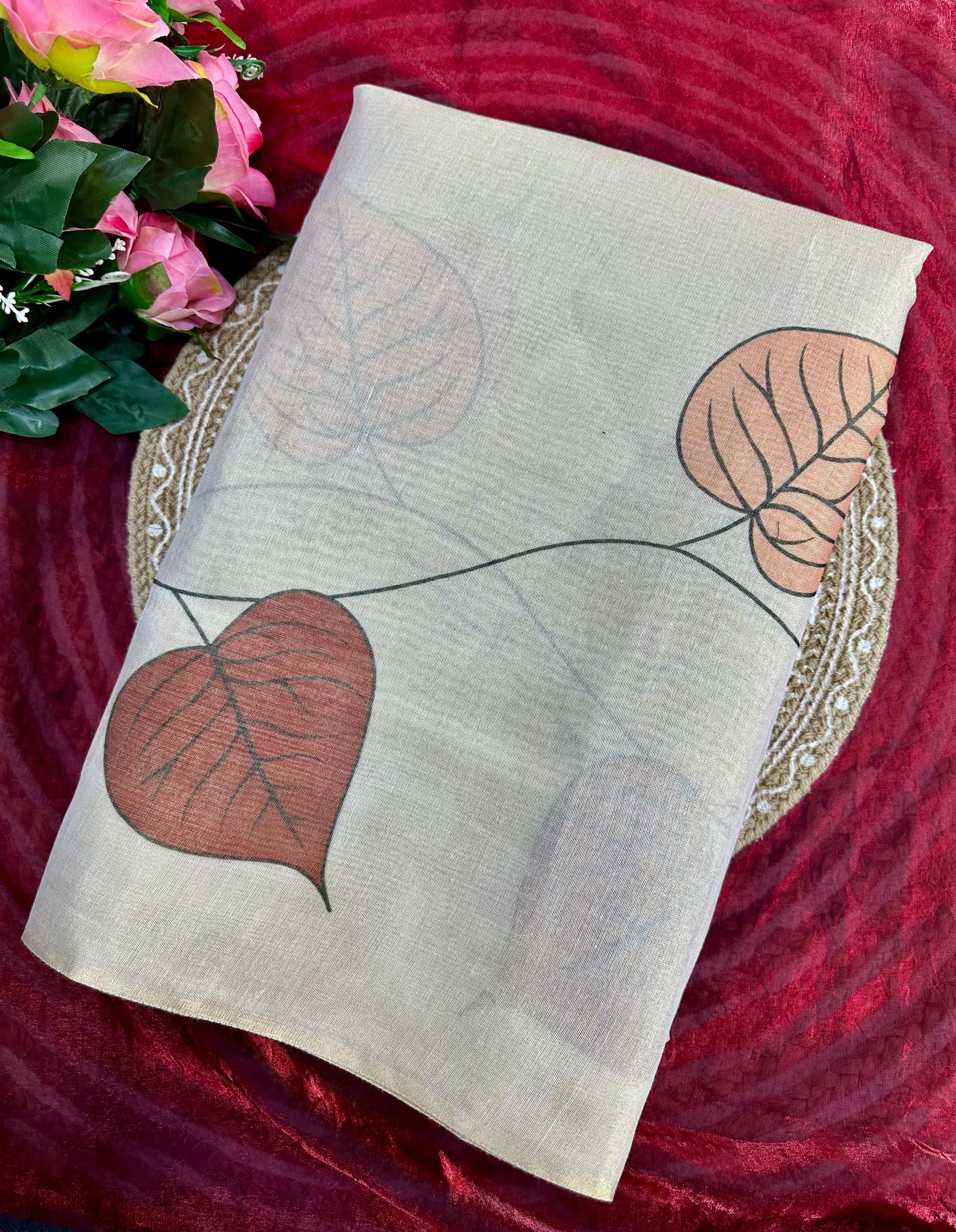 Elevate Your Elegance with Our Stunning Tissue Shine Saree
