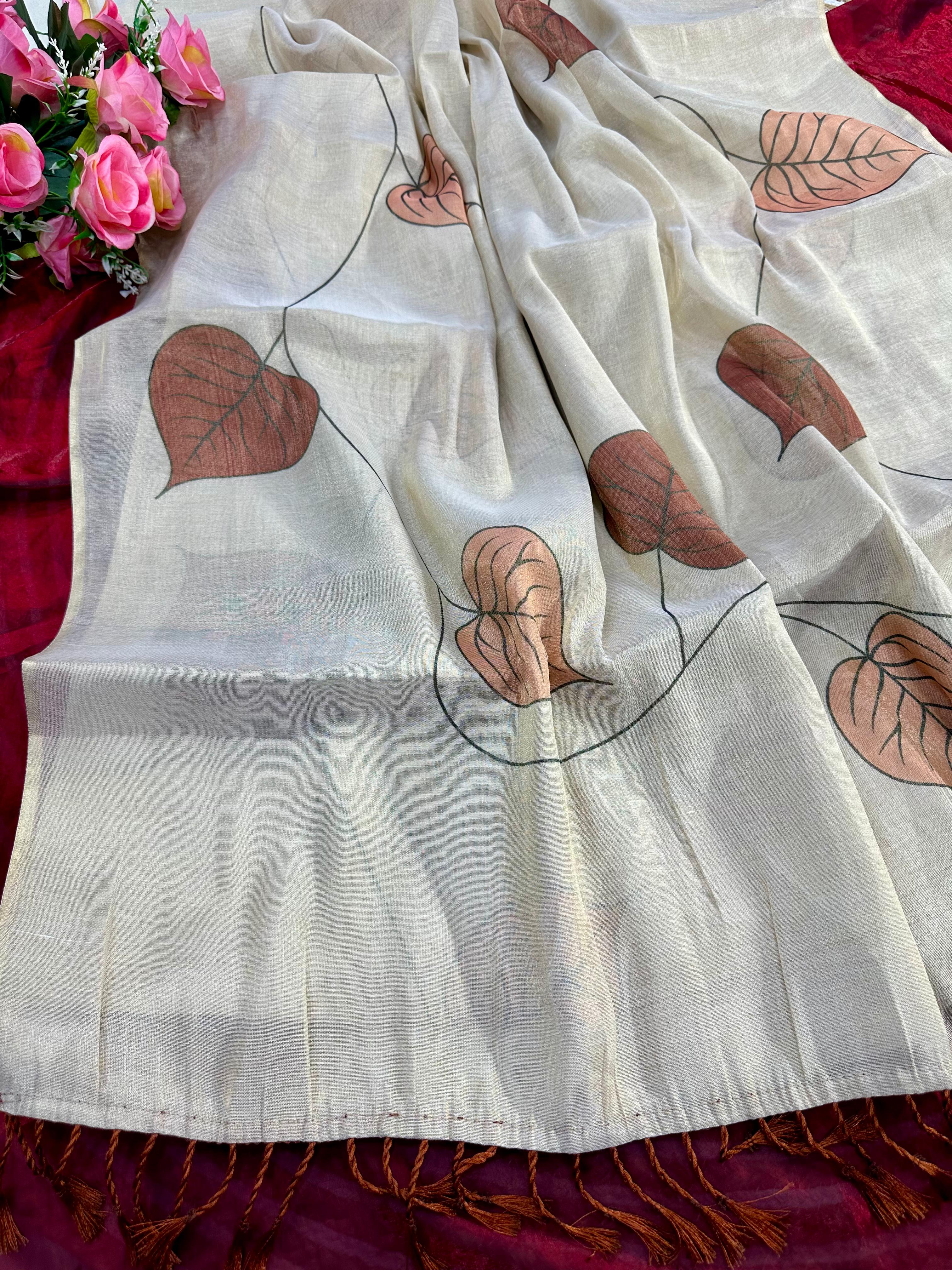 Elevate Your Elegance with Our Stunning Tissue Shine Saree