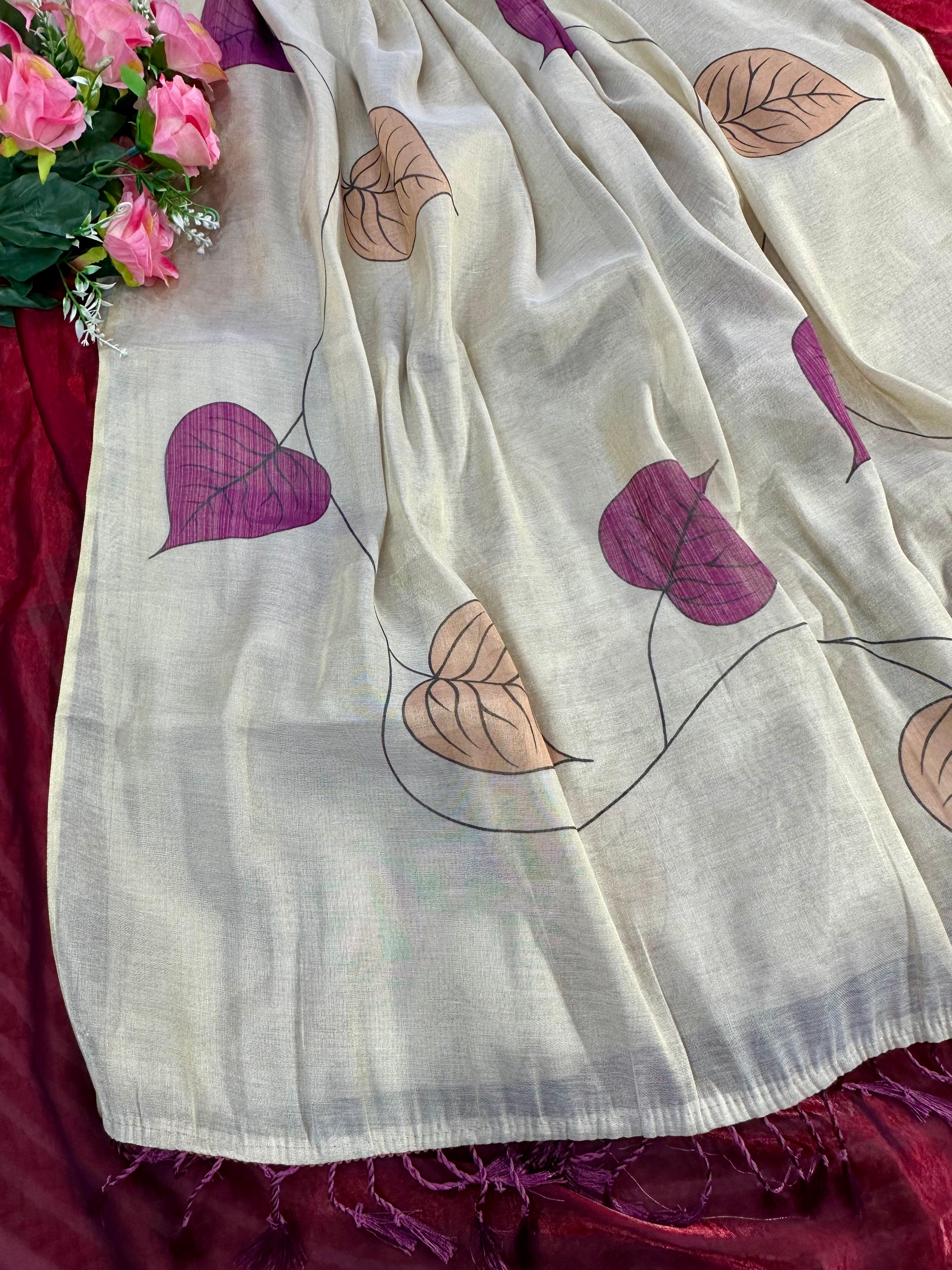 Elevate Your Elegance with Our Stunning Tissue Shine Saree