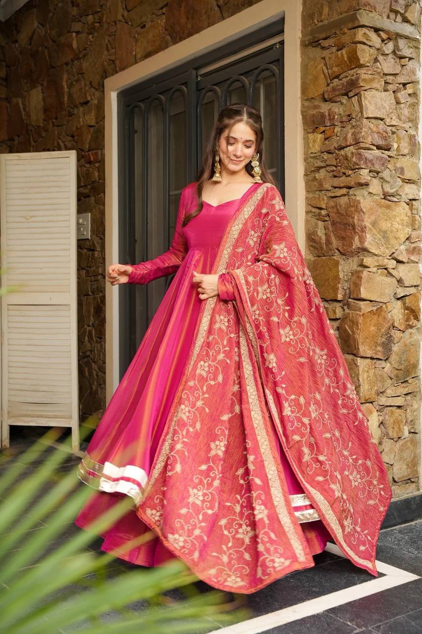 Mahima Premium Cosmos Anarkali Gown Set
