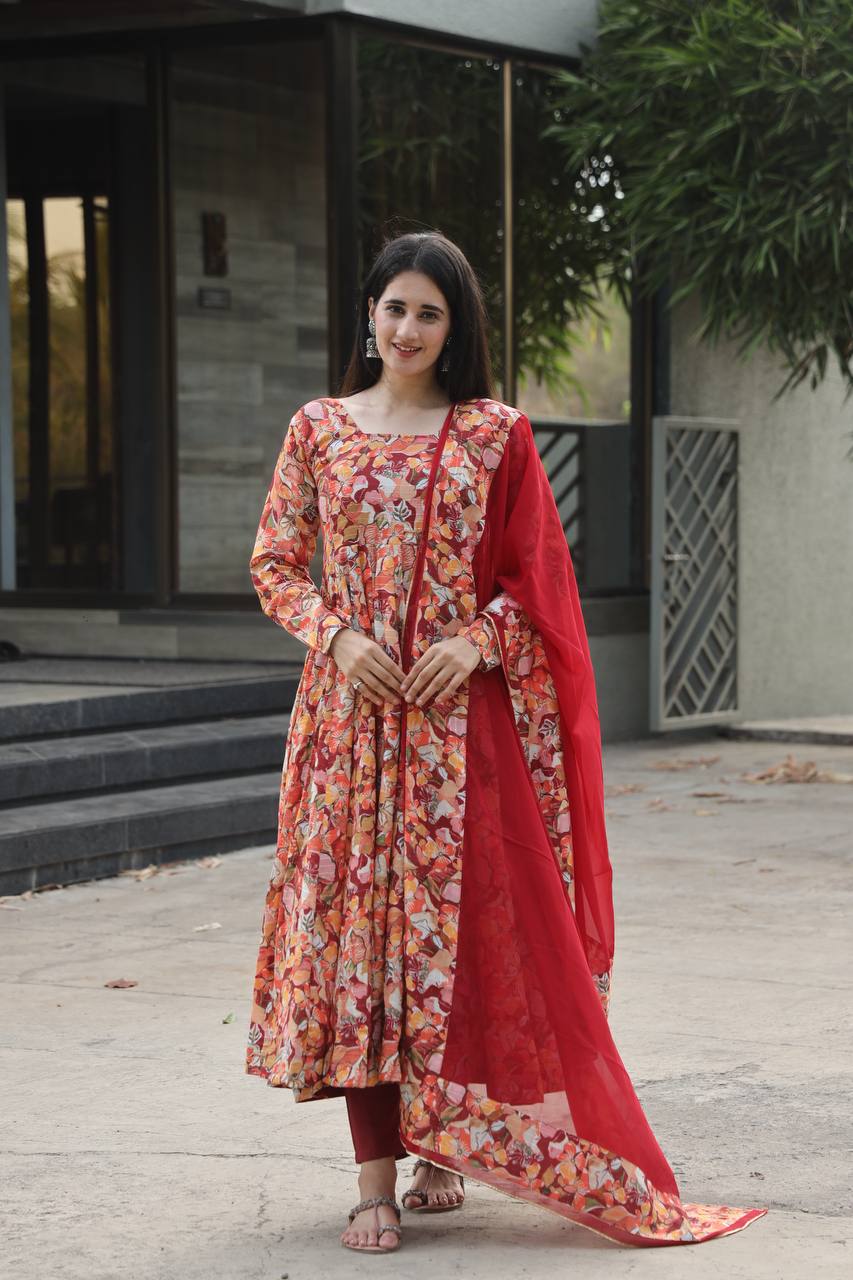 New Designer Premium Anarkali Set