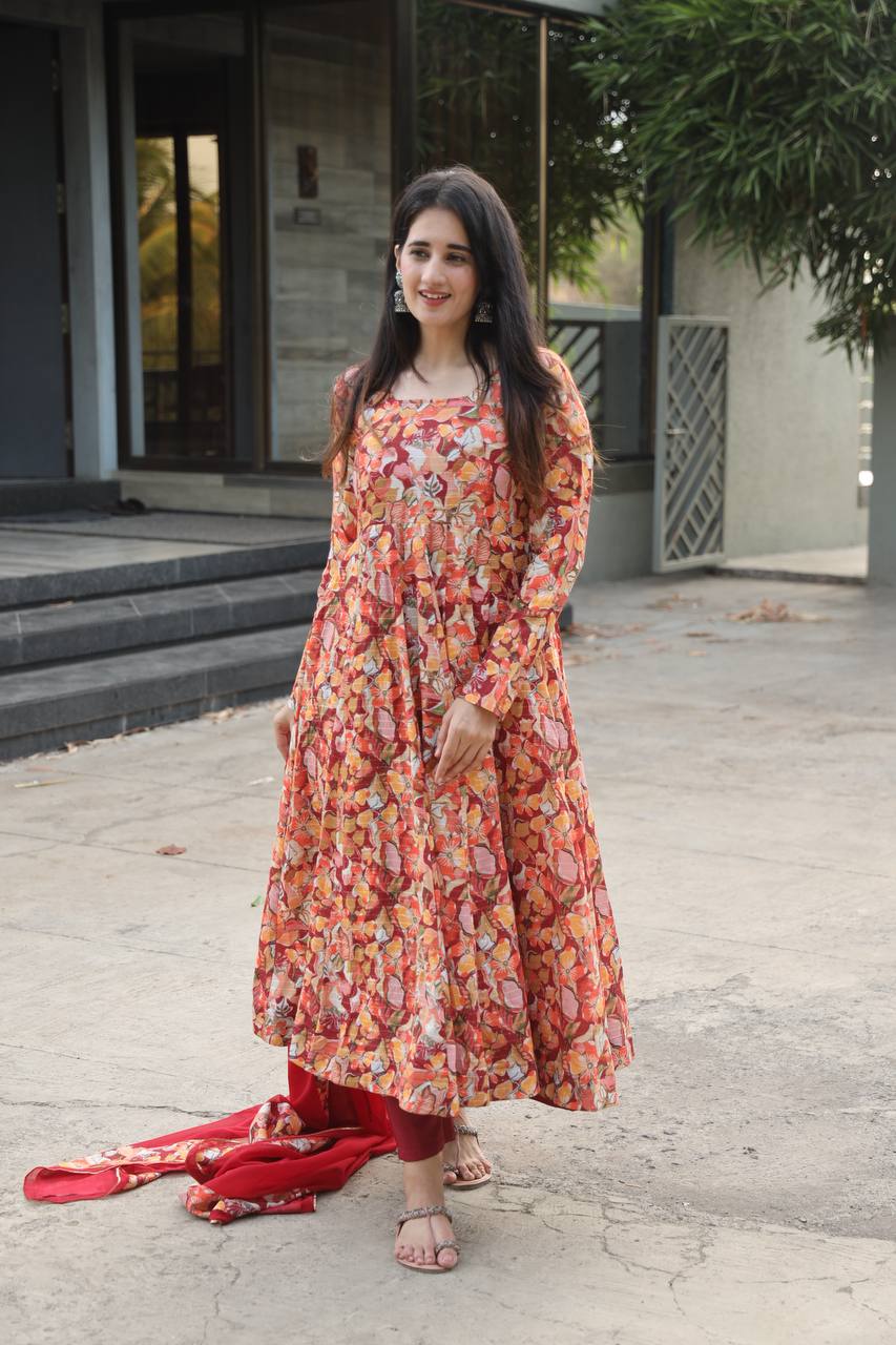 New Designer Premium Anarkali Set